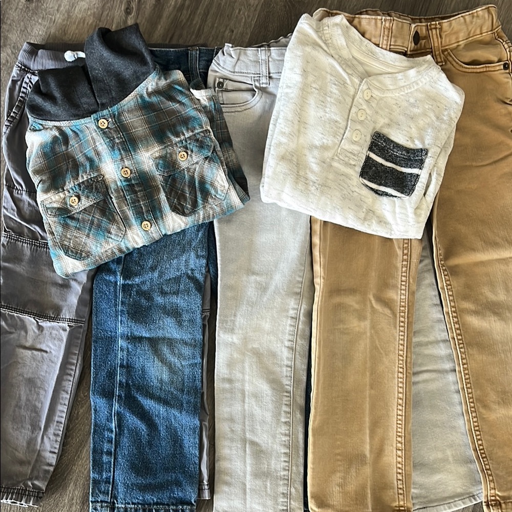 Cat & Jack Kids Jeans - Blue, Gray, Tan
